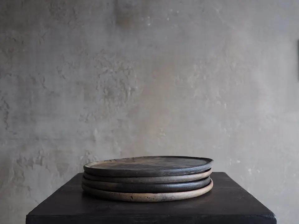 Natural Clay Dinnerware by Brendan Tadler, handmade natural clay, view 6