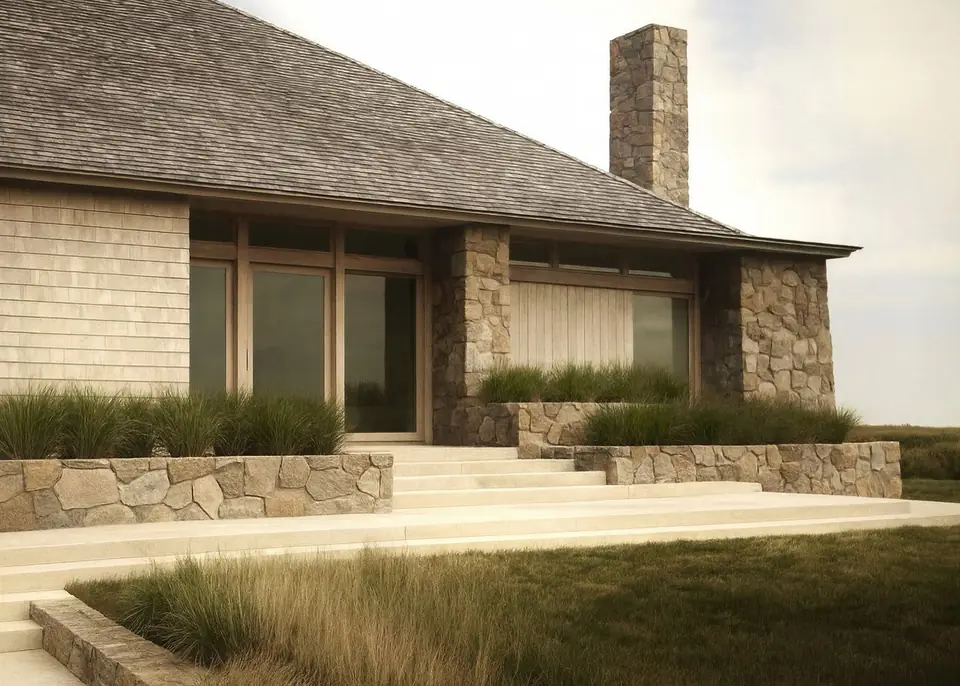 Mid-century modern renovation, coastal private residence in Deal, NJ
